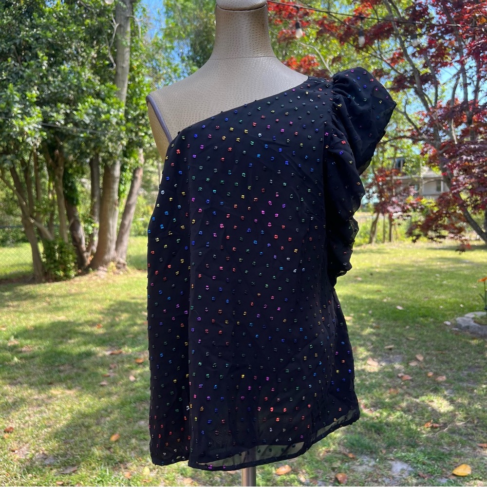 Trina Turk One-Shoulder Top